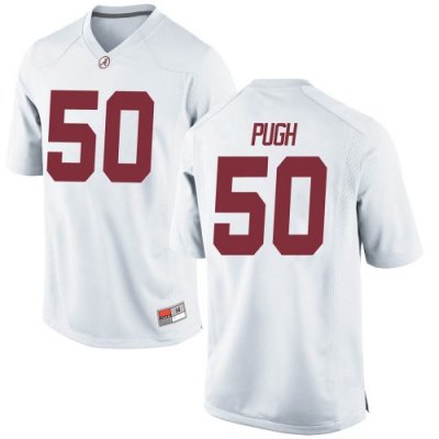 Men's Alabama Crimson Tide #50 Gabe Pugh White Replica NCAA College Football Jersey 2403MAVO0